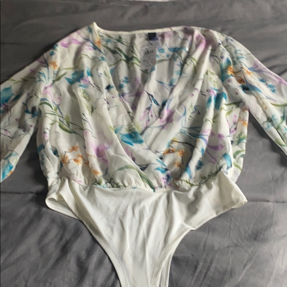Ivory Floral BodySuit